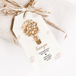 Neutral-Heißluftballon Auf- und Abwärtsfavoriten T Geschenkanhänger