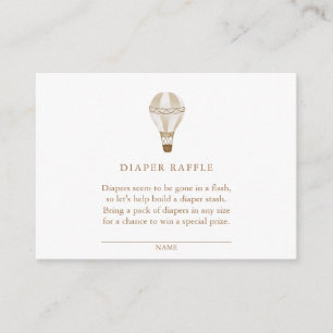 Neutral-Heißluftballon   Windelrumpf Begleitkarte