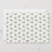 Neutral Holly Berries Weihnachtskarte Feiertagskarte (Rückseite)