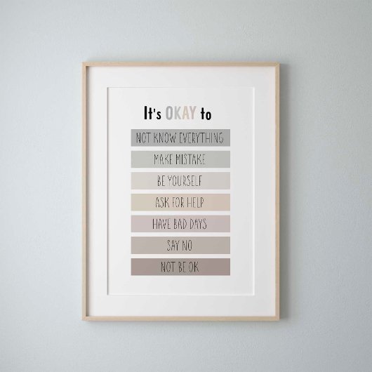 Neutral ist es in Ordnung zu poster