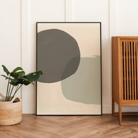 Neutral Japandi Pflanze Poster