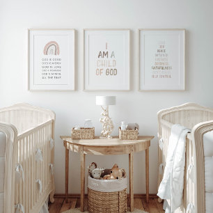 Neutral Kids Bible Set von 3 Art Print