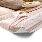 Neutral Kitchen Farmhouse Art Frame Ready Poster (Ecke)