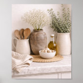 Neutral Kitchen Farmhouse Art Frame Ready  Poster (Vorne)