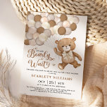 Neutral können wir Teddy Bear Baby Shower warten Einladung<br><div class="desc">Dieses zauberhafte Teddy-Bär-Thema-Einladung ist sicher ein Lächeln auf die Gesichter Ihrer Gäste! Das weiche Braun, Beige und Elfenbeinfarben macht dieses Design perfekt für eine geschlechtsneutrale Babydusche. Personalisieren Sie die Einladung mit Ihren Daten und wenn Sie gewollt, um den Stil und die Platzierung des Textes weiter zu ordnen, klicken Sie bitte...</div>