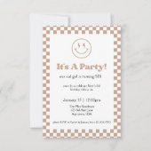 Neutral kontrollierte Krasse Kid-Einladung Einladung (Vorderseite)