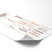 Neutral lass dein Lichtstrahlposter Poster (Ecke)