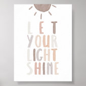 Neutral lass dein Lichtstrahlposter Poster (Vorne)