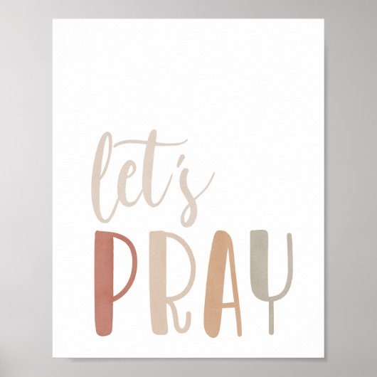 Neutral lasst uns Print spielen, druckbare Wandkun Poster (Vorne)