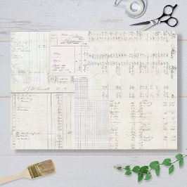 Neutral Ledgers Design Seidenpapier