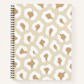 Neutral Leopard Print Notizblock (Vorderseite)