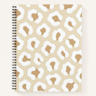 Neutral Leopard Print Notizblock