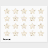 Neutral Leopard Print Sticker Square  (Blatt)