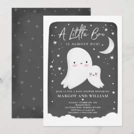 Neutral Little Boo Ghost Baby Shower Einladung