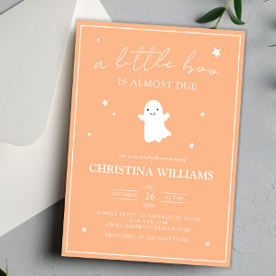 Neutral Little Boo Ghost Baby Shower Einladung