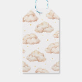 Neutral Little Dragon Baby Shower Geschenkanhänger (Rückseite)