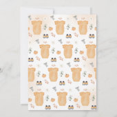 Neutral Little Pumpkin Baby Shower Einladung (Rückseite)