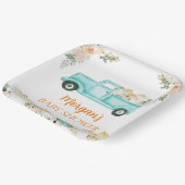 Neutral Little Pumpkin Niedlich Baby Shower Pappteller (Gewinkelt)