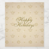 Neutral Luxe Modern Pattern Weinetikett (Einzelnes Label)