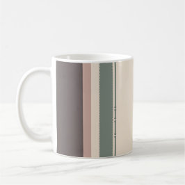 Neutral Minimalist Striped Mug – Pastel Modern Kaffeetasse
