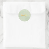 Neutral Minimalist Thank You Sticker (Tasche)