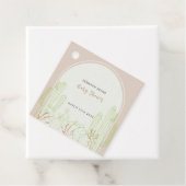 Neutral Minimalistisch Boho Cactus Arch Baby Showe Geschenkanhänger (Beispiel)