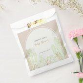 Neutral Minimalistisch Boho Cactus Arch Baby Showe Geschenktütchen (Versiegelt)