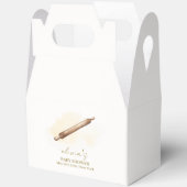 Neutral Minimalistisch Pastry Koch Babydusche Geschenkschachtel (Offen)