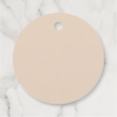 Neutral Modern Boho Cactus Cowboy Hat Baby Shower Geschenkanhänger (Rückseite)