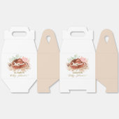 Neutral Modern Boho Cactus Cowboy Hat Baby Shower Geschenkschachtel (Ungeklappt)