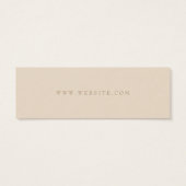 Neutral-Moderne Beige Business Danke-Card (Rückseite)