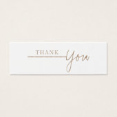 Neutral-Moderne Beige Business Danke-Card (Vorderseite)
