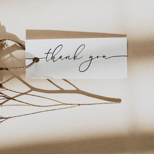 Neutral Modernes Black Business dank You Card