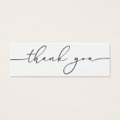 Neutral Modernes Black Business dank You Card (Vorderseite)