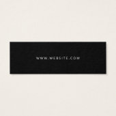 Neutral Modernes Black Business dank You Card (Rückseite)