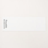 Neutral Monogram Modern Minimalist Stylish Design Yogamatte (Rückseite (Horizontal))