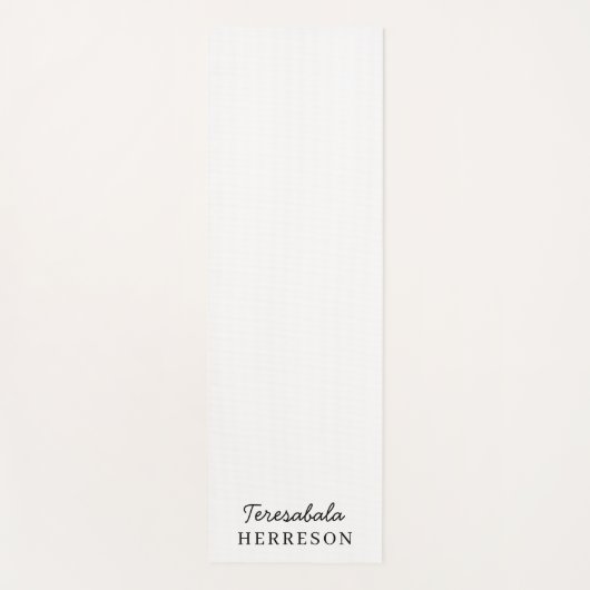 Neutral Monogram Modern Minimalist Stylish Design Yogamatte (Vorderseite)