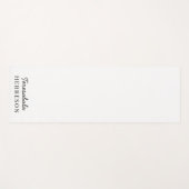 Neutral Monogram Modern Minimalist Stylish Design Yogamatte (Vorderseite (Horizontal))