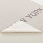 Neutral New York Simple Typografy Gift Sherpadecke (3/4)
