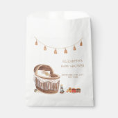 Neutral Niedlich Boho Bassinet Toy Baby Shower Geschenktütchen (Vorderseite)