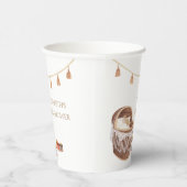 Neutral Niedlich Boho Bassinet Toy Baby Shower Pappbecher (Rechts)