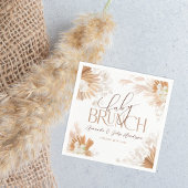 Neutral Pampas Baby Brunch Babydusche Serviette