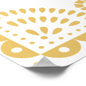 Neutral Papel Picado Inspiriert Begrüßungszeichen Poster (Ecke)