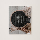 Neutral Pregnancy Reveal announcement keepsake Puzzle (Vertikal)