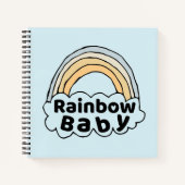 Neutral Rainbow Baby Birth Segen Birth Miracle Notizblock (Vorderseite)
