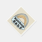 Neutral Rainbow Baby Birth Segen Birth Miracle Serviette (Ecke)