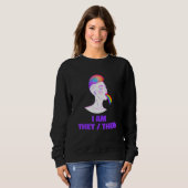 Neutral Rainbow Pride Genderless - Non Binary Gend Sweatshirt (Vorne ganz)