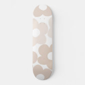 Neutral Retro Daisies #1 #floral #decor #wall #art Skateboard (Vorderseite)