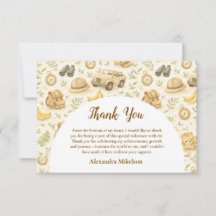 Neutral Safari Animals Wild One First Birthday