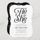 Neutral, Schwarz und Weiß, Er oder sie, Genderdars Einladung (Vorne/Hinten)